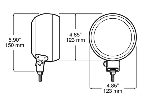V908 Lumen X ® 800-Lumen Rubber Pedestal Light, 12-volt; 800 lumen, 12V; Viz Pack