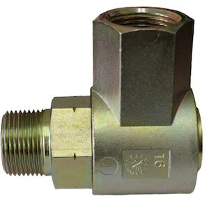 9S8PF8-P8 1/2" Female NPTF to 1/2" Male NPTF Continuous 90° Swivel