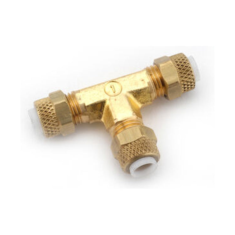 1264X4 1/4 Brass Polyline Compression Tee