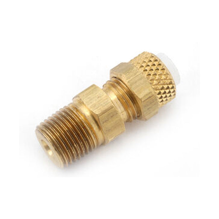 1268X4X4 Brass 1/4 Polyline Compression - 1/4 Male NPT