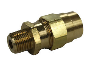 H38CX6X4 3/8 Air Brake Connector x 1/4 NPT Male