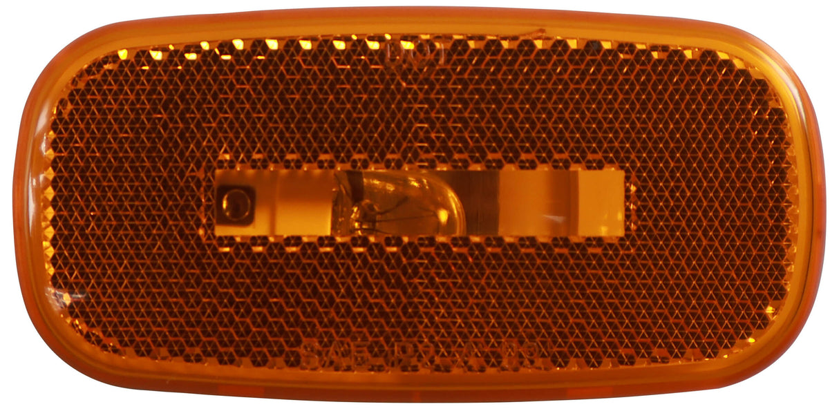 V108WA Combination 1-Bulb Light w/ Reflex; amber; Viz Pack