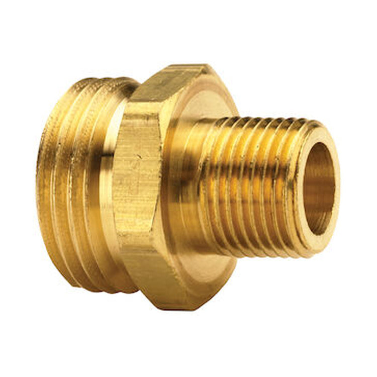 8MP-12MGH 1/2″ Brass Male NPT x 3/4″ Male Garden Hose