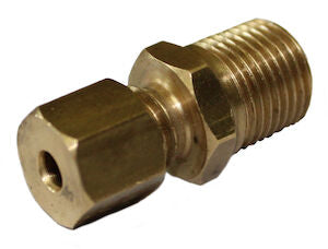 P68X2 Brass 1/8 Air Brake Compression - 1/8 Male NPT