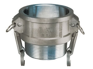 SS-2-B 2 Type B Cam and Groove Female x 2 Male NPT-Stainless Steel