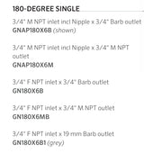 Senninger 180º Single Gooseneck