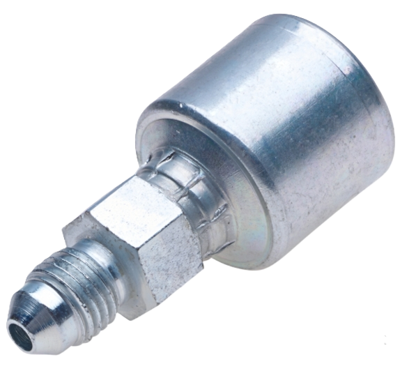 6G-10MJ Gates MegaCrimp Hydraulic Coupling Solid Male JIC 37° Flare
