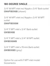 Senninger 180º Single Gooseneck