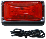 V203KR PC-Rated Clearance & Side Marker; red kit, chrome brkt; Viz Pack