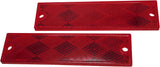 V487R Compact Rectangular Reflector; red; Viz Pack