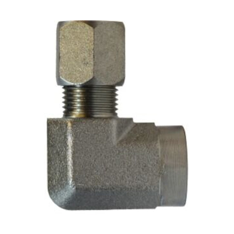 7455X6 3/8″ Flareless x 1/4″ Female NPT Elbow 90