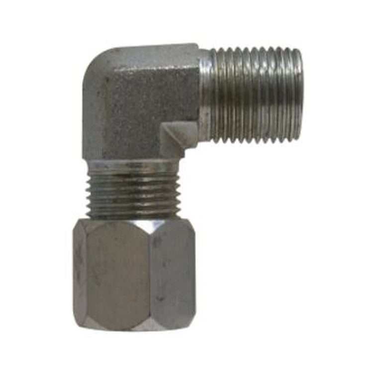 7405X4 1/4″ Flareless x 1/8″ Male NPT Elbow 90