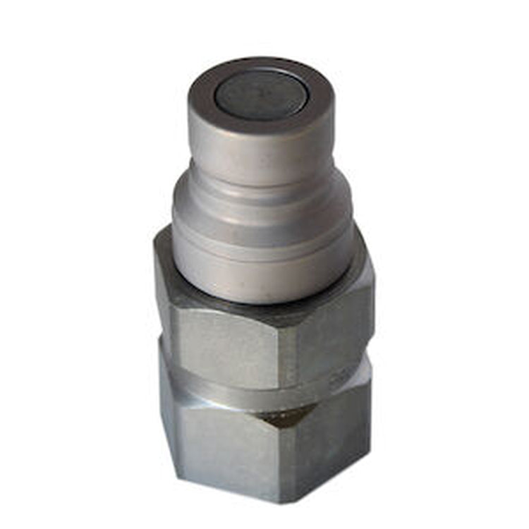 FEM-502-8FO 1/2 IN Flush Face Plug x 3/4-16 O-Ring Boss with Female Threads - Steel