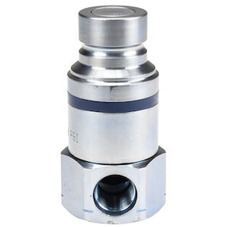 HT490F4 1/2 IN Flush Face Plug x 3/4"-16 O-Ring Boss with Female Threads - Steel