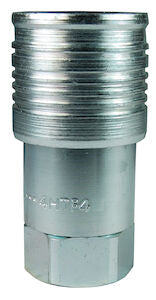 12HTBF12 1-1/2 IN Flush Face Plug x 1-1/2-11 BSPP with Female Threads - Steel