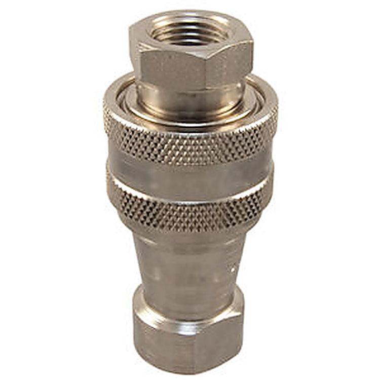 S10-8 1 IN ISO B Complete Coupler x 1-11-1/2 NPTF with Female Threads - Steel
