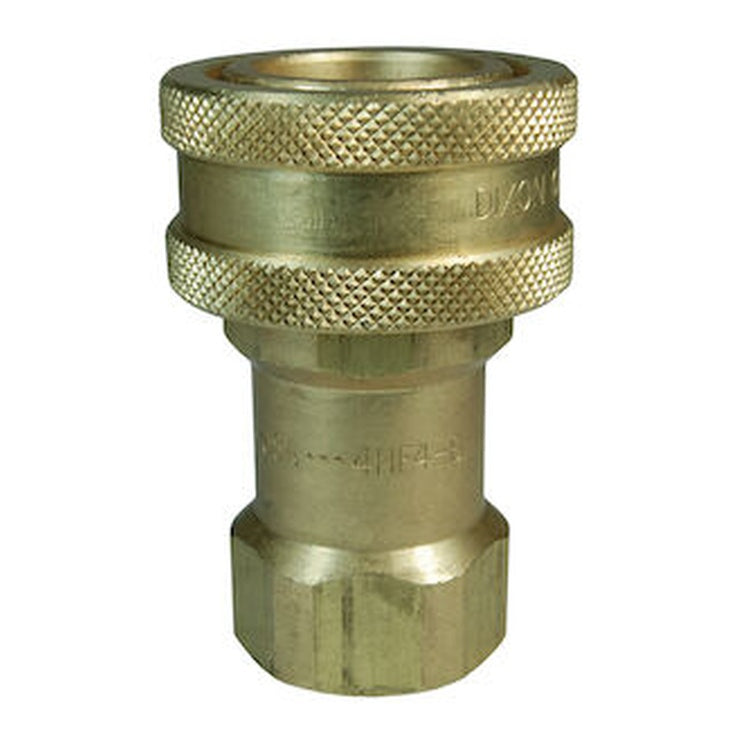 10HBF10-B 1-1/4 IN ISO B Socket x 1-1/4-11 BSPP with Female Threads - Brass