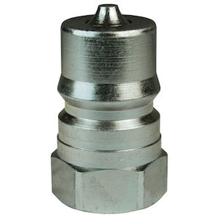 H1F1 1/8 IN ISO B Plug x 1/8-27 NPTF with Female Threads - Steel