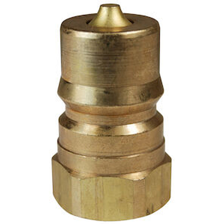 H1F1-B 1/8 IN ISO B Plug x 1/8-27 NPTF with Female Threads - Brass