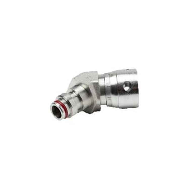 12MSH-12FSHX45 3/4 IN Male Super Stecko₁ x 3/4 IN Female Super Stecko Swivel₂ Elbow 45