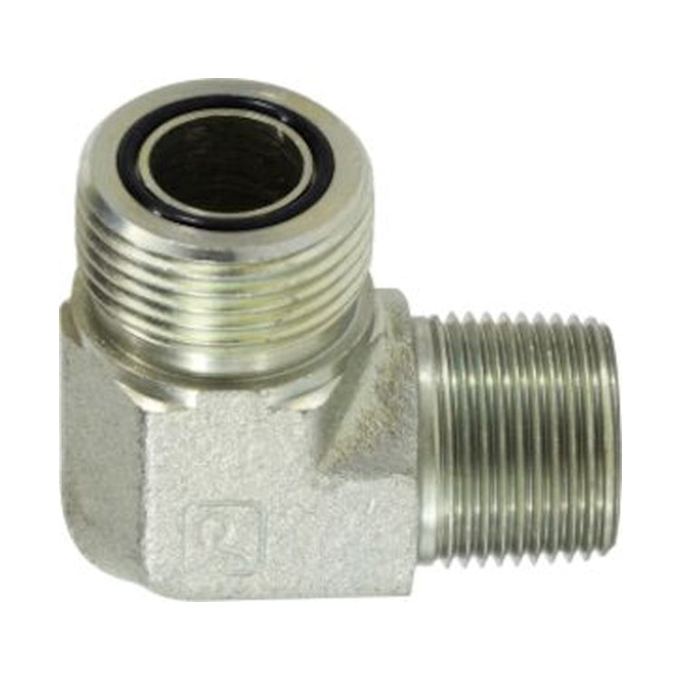 8MFFOR-12MP90 1/2″ Male Flat Face O-Ring x 3/4″ Male NPTF 90