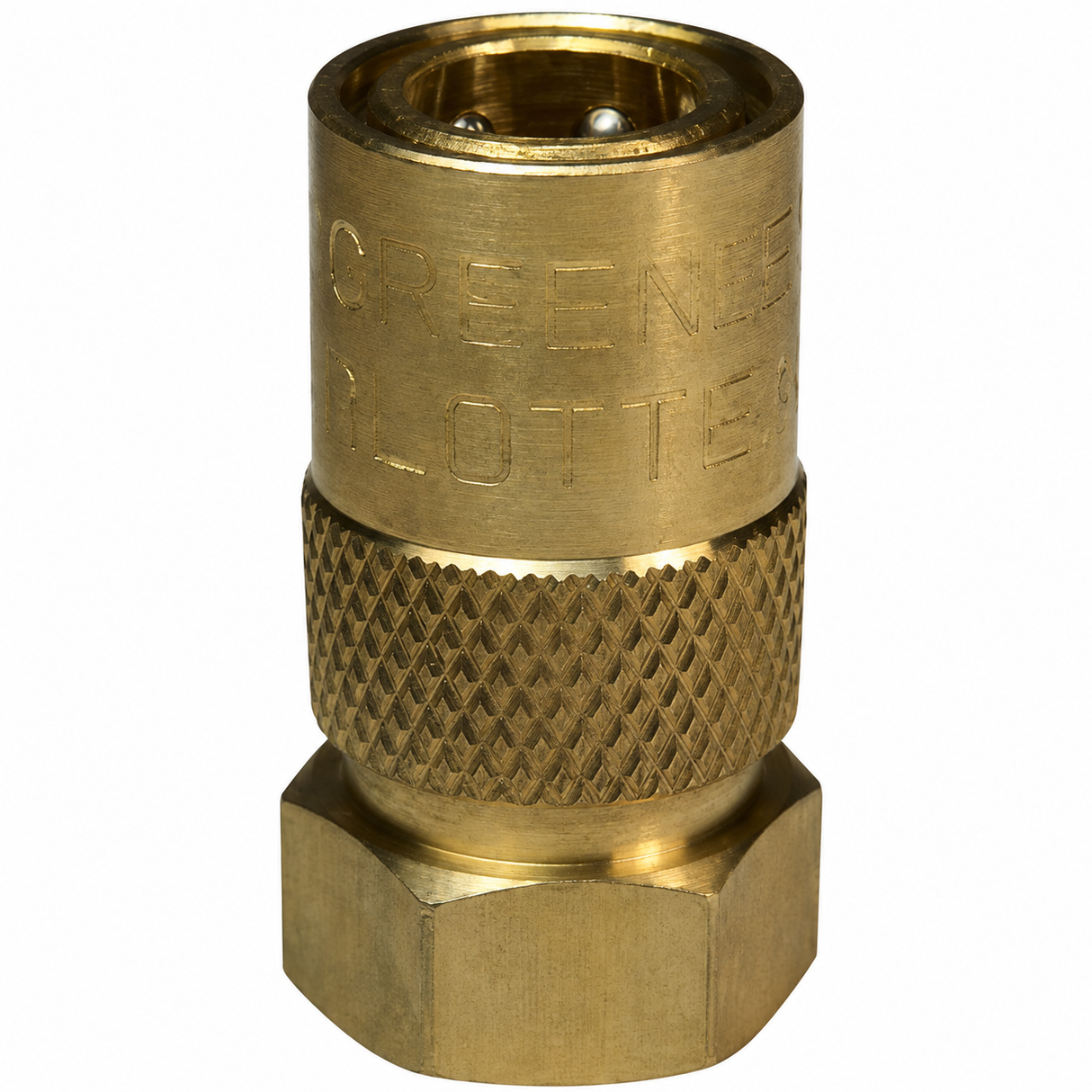 3CMF3-B-E 3/8 IN Mold Coolant Socket x 3/8"-18 NPTF with Female Threads - Brass