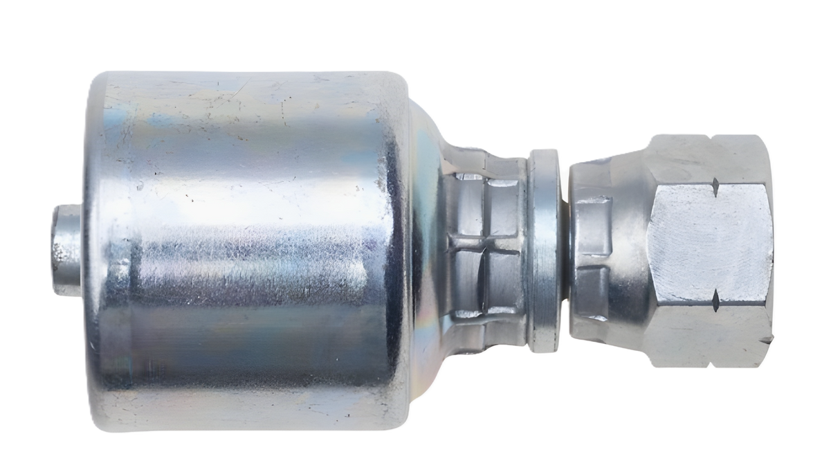 8G-8FBSPORX Gates MegaCrimp Hydraulic Couplings Female British Standard Parallel Pipe O-Ring Swivel