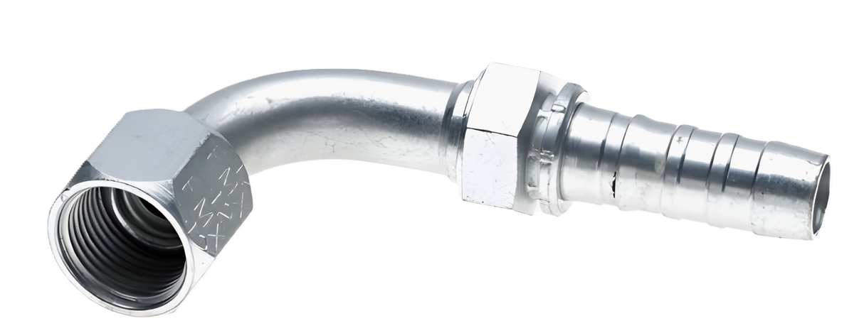 16GS-16FMX90 Gates GlobalSpiral GS Couplings Female MegaSeal Swivel 90° Bent Tube