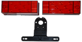 V947 Over 80 inch Wide Rear Trailer Light Kit; kit; Viz Pack