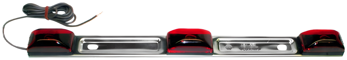 V151-3RL Sealed Submersible Light Bar; red; Viz Pack