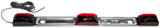 V151-3RL Sealed Submersible Light Bar; red; Viz Pack