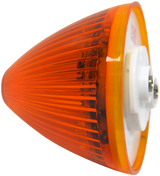 V166A 2 inch Beehive Clearance/Side Marker Light; amber; Viz Pack