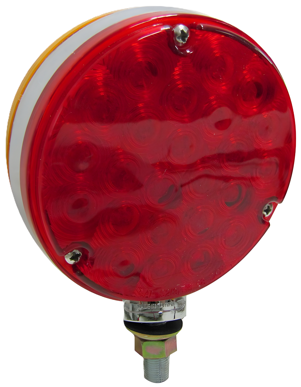 V338-2 Double-Face Round Park & Turn Light; amber / red; Viz Pack