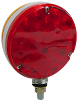 V338-2 Double-Face Round Park & Turn Light; amber / red; Viz Pack