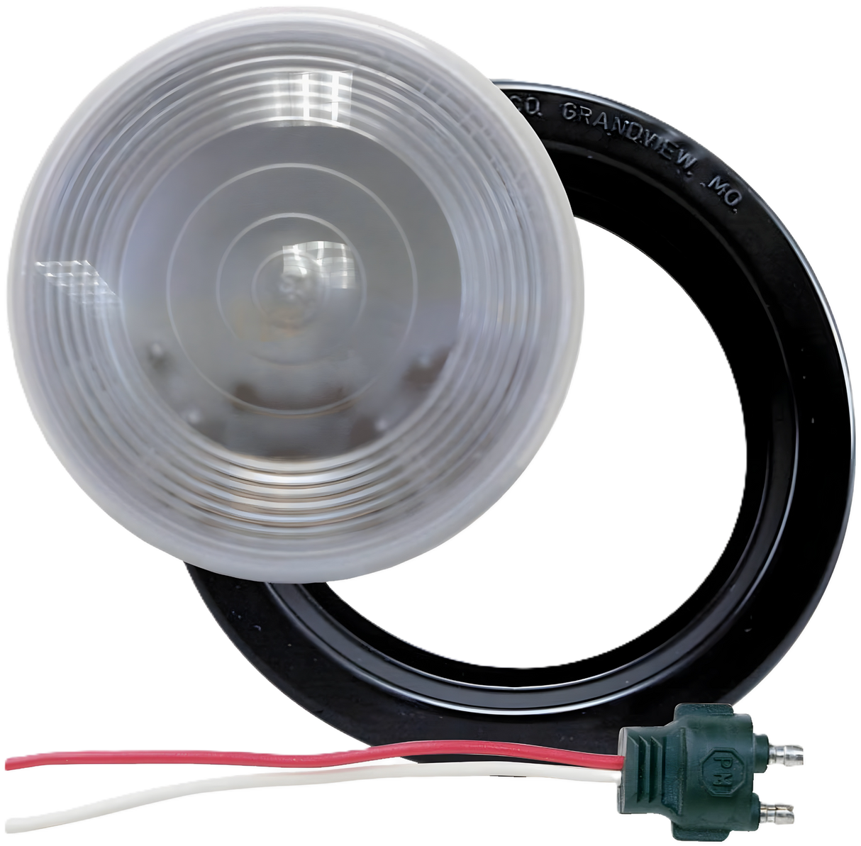 415K Sealed 4 inch Round Long-Life Back-Up Light; clear kit, long-life bulb; poly bag
