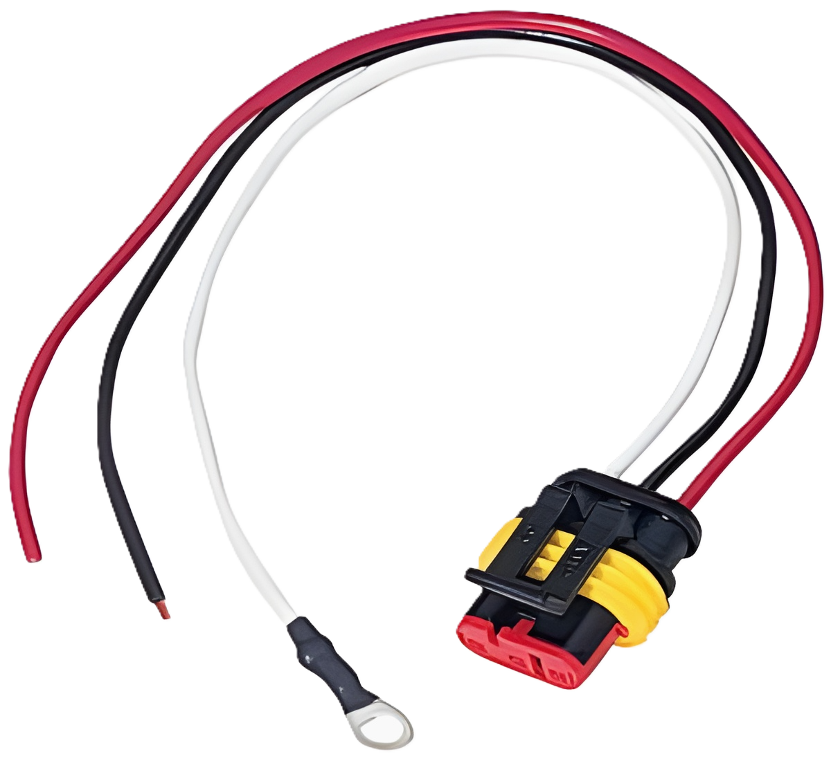 417-49 3-Wire Plug; stripped lead / ring terminal; poly bag