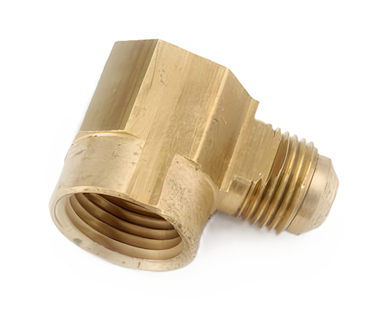 50X6X6 3/8" Brass Male SAE x 3/8" Female NPTF 90