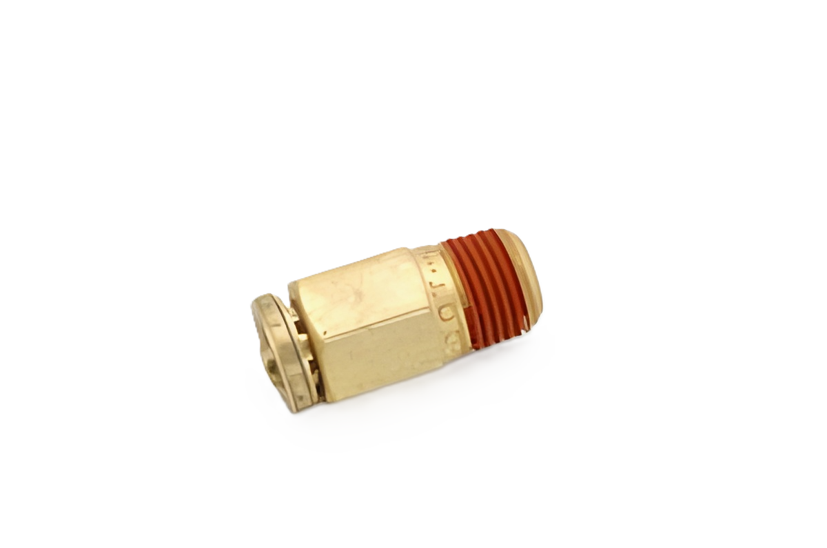 PTC-DOT-68X6 Brass 3/8 PTC - 1/4 Male NPT Rigid DOT