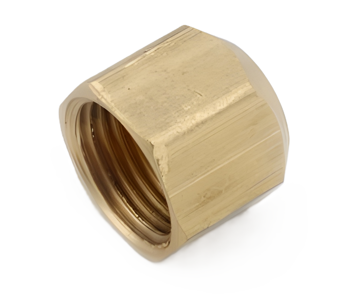 25X4 1/4" Brass Female SAE Cap