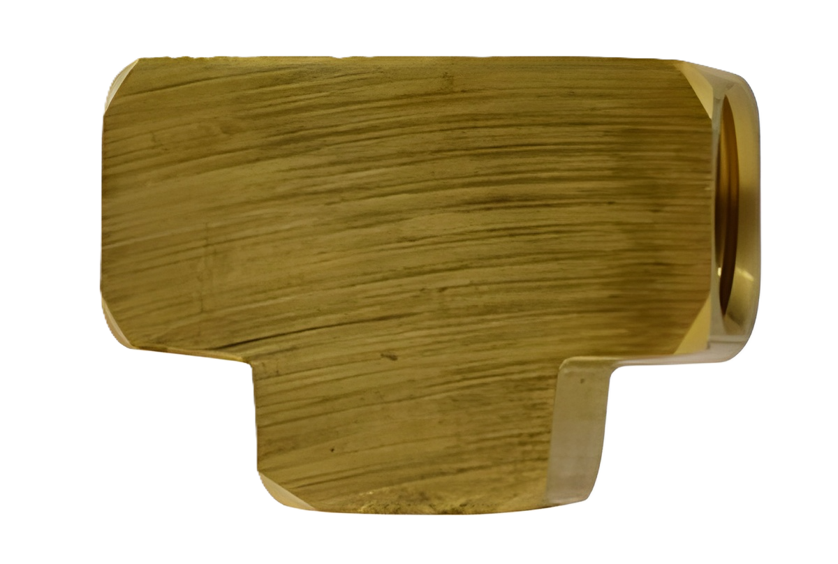 3700X2 1/8" Brass Female NPTF Tee