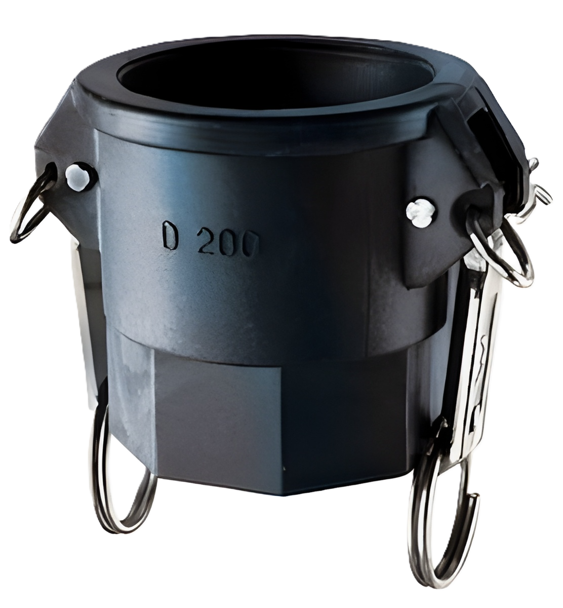 PP-2-D 2 Type D Cam and Groove Female x 2 Female NPT-Polypropylene