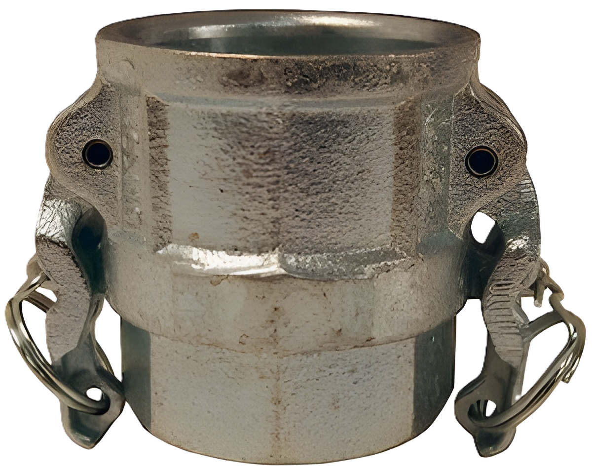 AL-2-D - 2 Type D Cam and Groove Female x 2 Female NPT-Aluminum