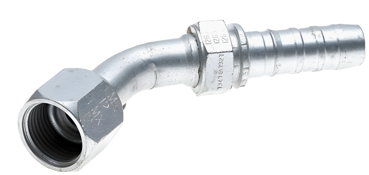 16GS-16FMX45-038 Gates GlobalSpiral GS Couplings Female MegaSeal Swivel 45° Bent Tube