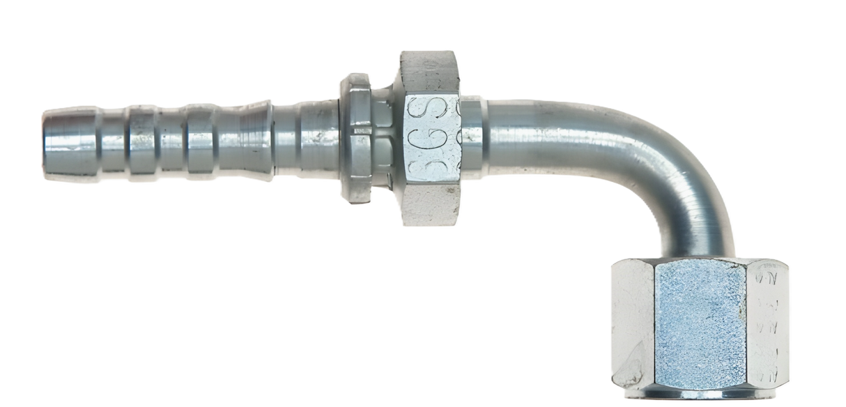 8GS-8FJX90XL 1/2 GlobalSpiral x 1/2 Female JIC Swivel 90 Long