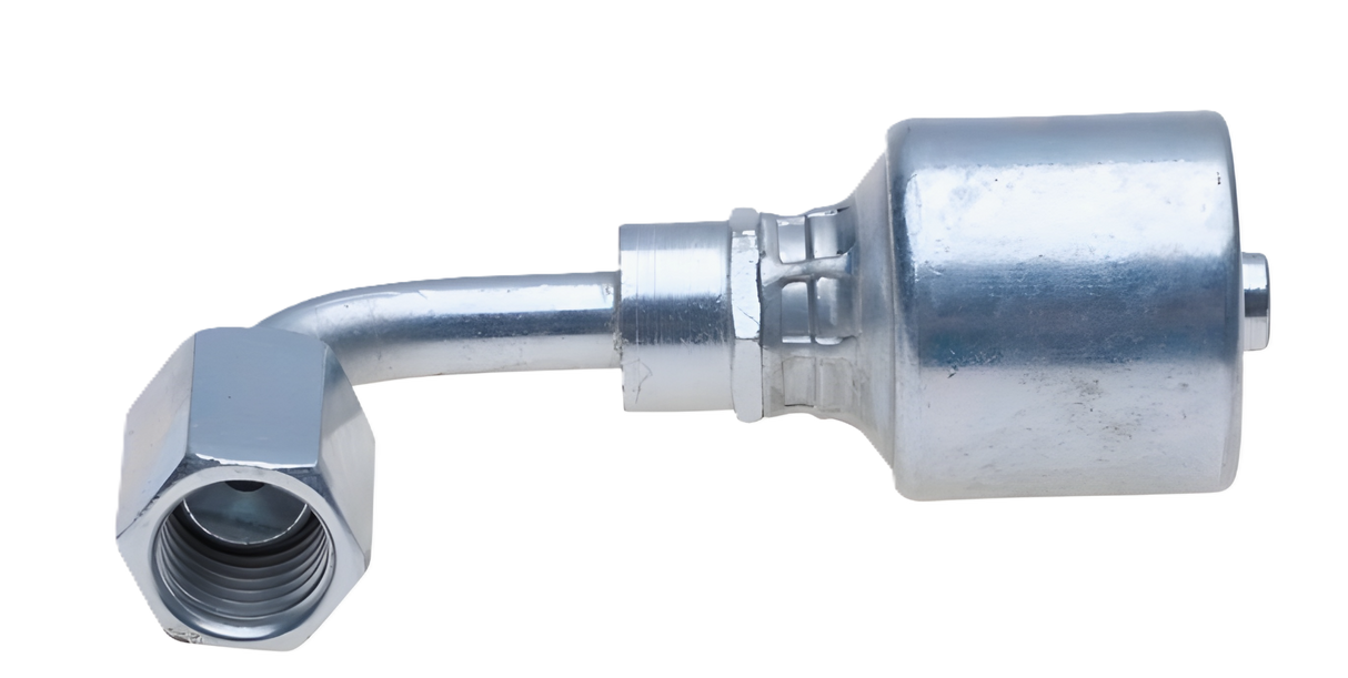 6G-6FJX90M Gates MegaCrimp Hydraulic Coupling Swivel Female JIC 37° Flare