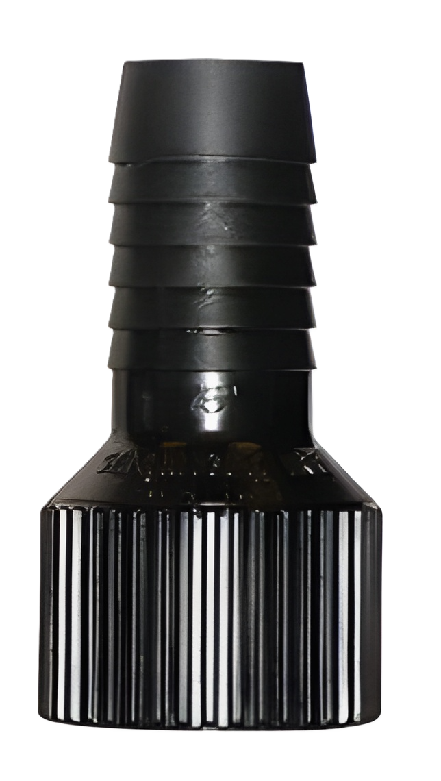 FTA3F2B - ¾" F NPT x ½" Hose Barb insert adapter (black)