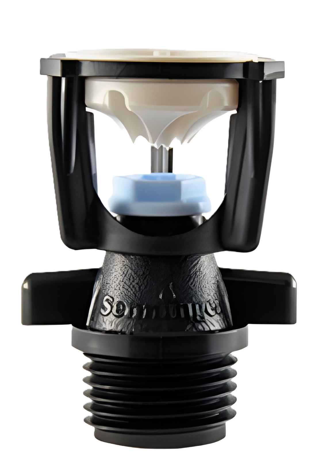 Senninger Mini Wobbler - Upright 1⁄2" M NPT, white deflector (complete)