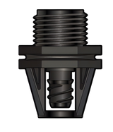FTA15B2M - 0.345" Super Barb x 1⁄2" M NPT Connector