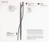 RSST14 Riser Stake 14", top connection for Riser Adapter and side connection for tubing