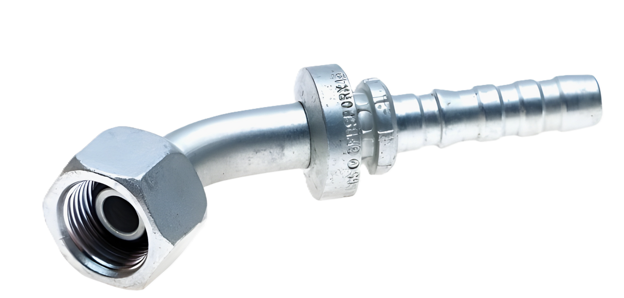 10GS-10FBSPORX45 Gates 5/8 GlobalSpiral x 5/8 Female British Standard O-Ring Parallel Pipe Swivel 45